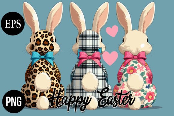 Download Happy Easter Bunny Trio Style - Style Collection
