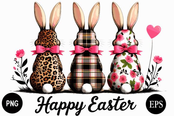 Download Happy Easter Bunny Trio Style - Style Collection