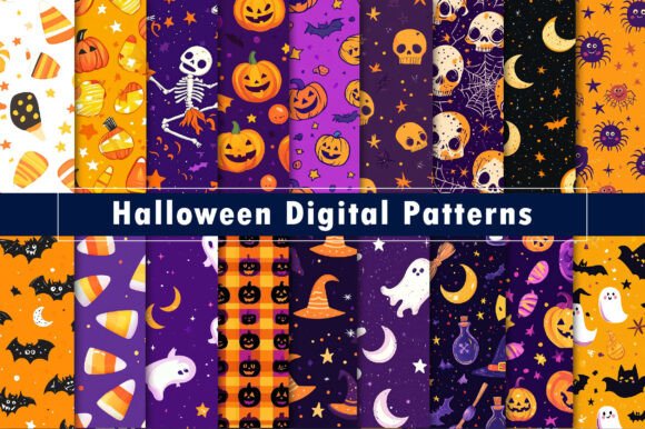 Download Halloween Digital Patterns - Premium Resources