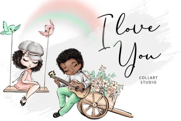 Download Cute Valentine Illustrations, Love - Valentine illustrations Collection
