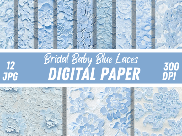 Download Bridal Baby Blue Laces Paper Patterns - Paper patterns Collection