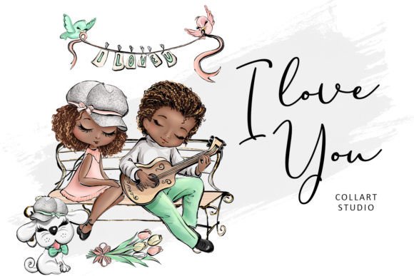 Download Cute Valentine Illustrations, Love - Valentine illustrations Collection