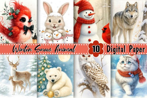 Download Winter Snow Animal Background - Snow Collection