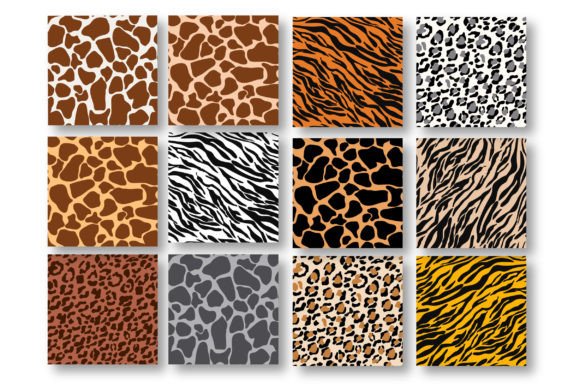 Download Animal Skin Texture Digital Paper Set - Animal skin Collection