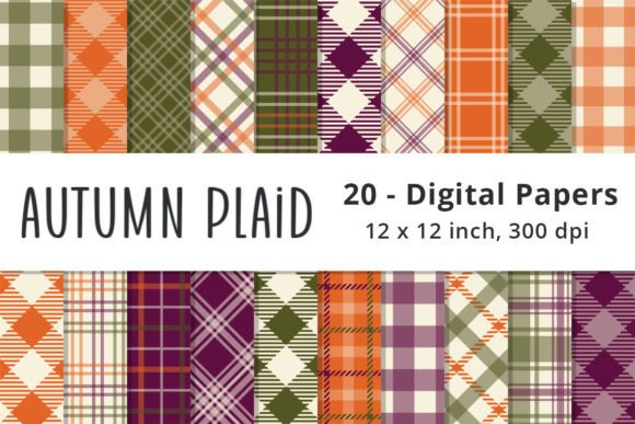 Download Printable Autumn Plaid Digital Patterns - Digital patterns Collection