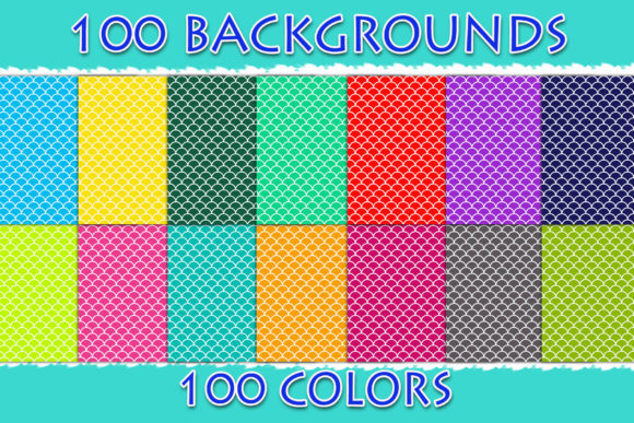 Download 100 Mermaid Scales Digital Paper - Premium Resources